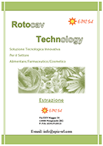 Brochure ROTOCAV per i processi di estrazione da prodotti naturali - Cavitatore idrodinamico